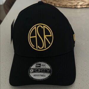 New Era Black Cap with Yellow ASR Logo